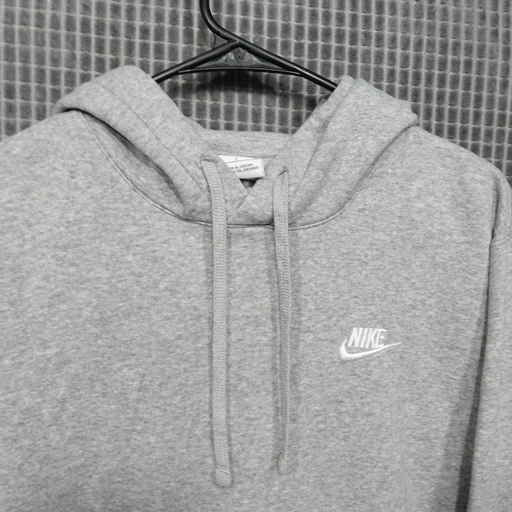 Nike Mens Hoodie Sportswear Club Fleece BV2654-063 Small Gray